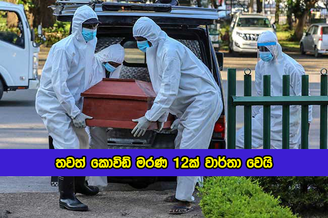Covid Deaths in Sri Lanka Yesterday - තවත් කොවිඩ් මරණ 12ක් වාර්තා වෙයි