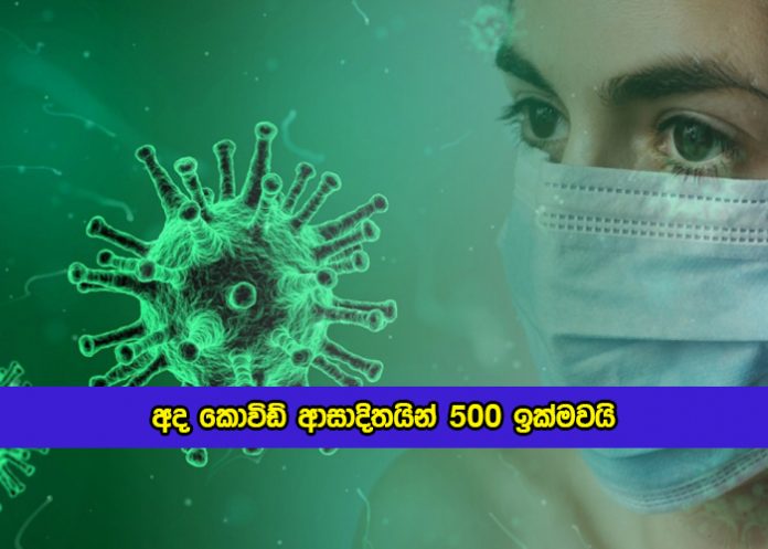Covid New Cases in Sri Lanka Today - අද කොවිඩ් ආසාදිතයින් 500 ඉක්මවයි
