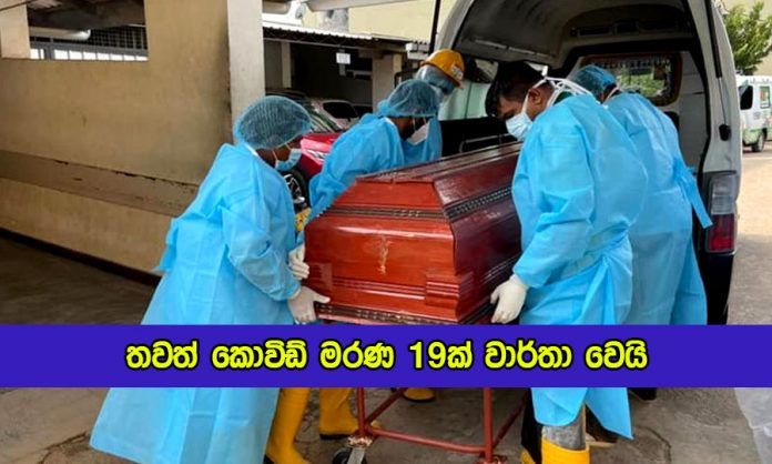Covid Deaths in Sri Lanka Yesterday - තවත් කොවිඩ් මරණ 19ක් වාර්තා වෙයි