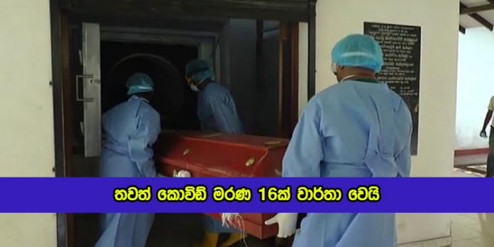 Covid Deaths in Sri Lanka Yesterday - තවත් කොවිඩ් මරණ 16ක් වාර්තා වෙයි