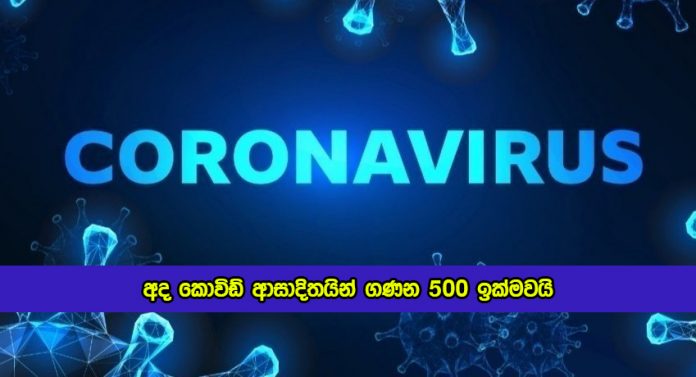 Covid New Cases in Sri Lanka Today - අද කොවිඩ් ආසාදිතයින් ගණන 500 ඉක්මවයි