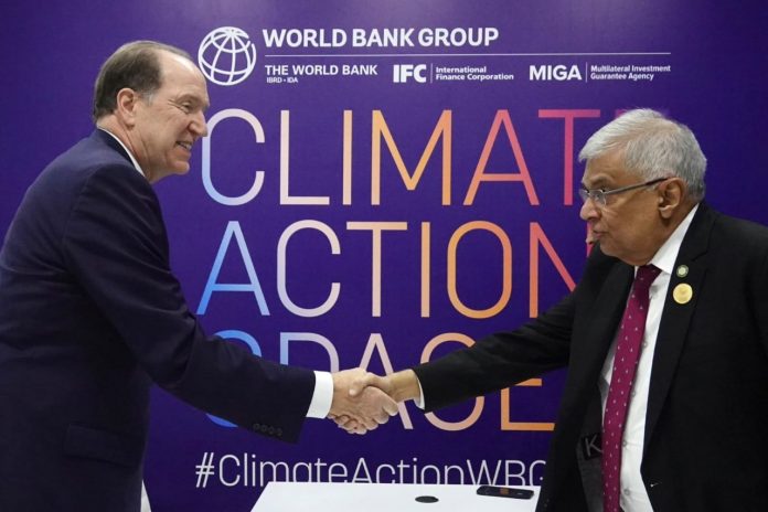 President and World Bank Meeting - COP 27 සමුළුවට සමගාමීව ලෝක බැංකු සභාපති සහ ජනපති අතර හමුවක්